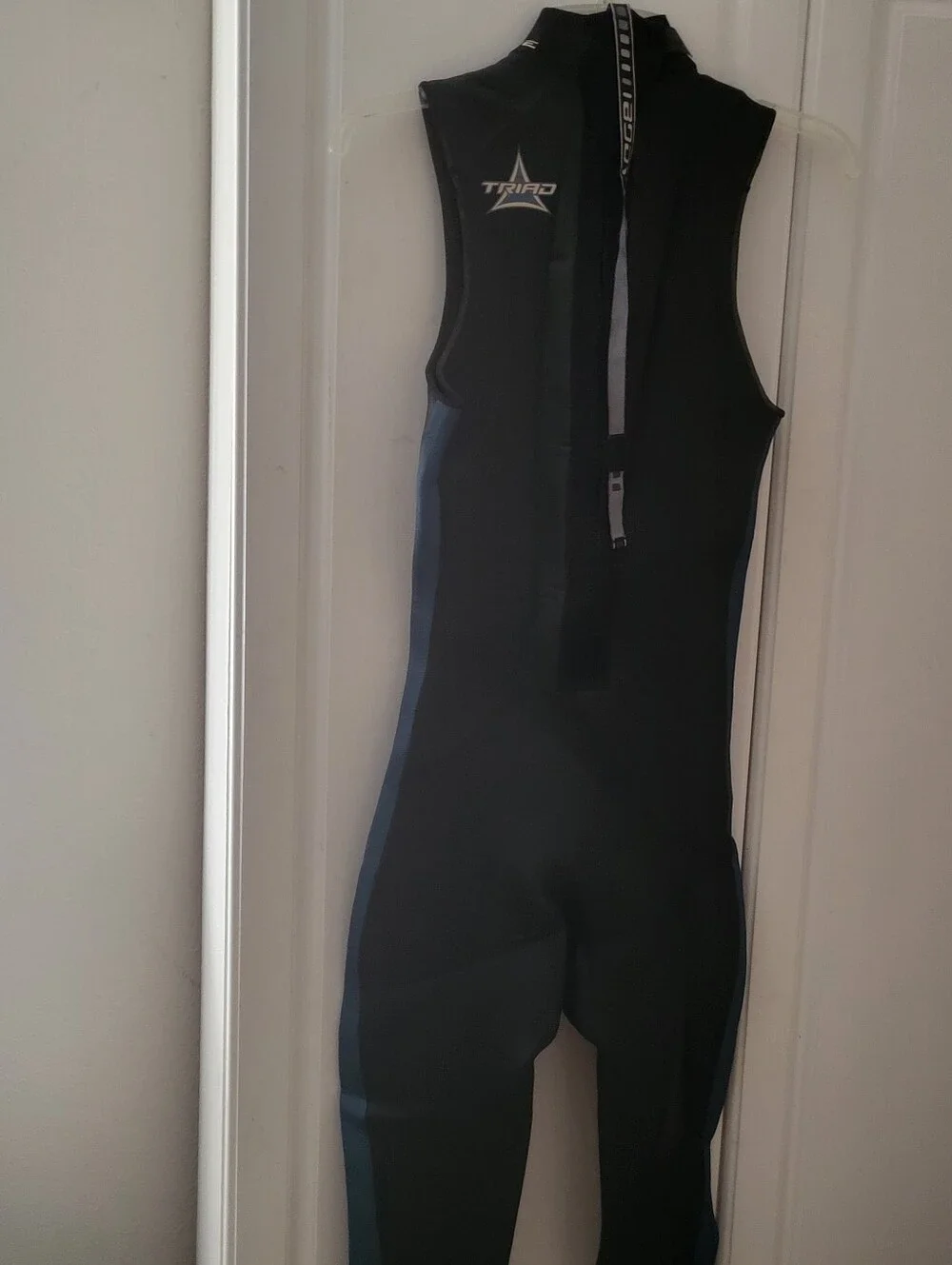 Neoprene Full Body Wetsuit Sleeveless Front Zip Men's Size XS